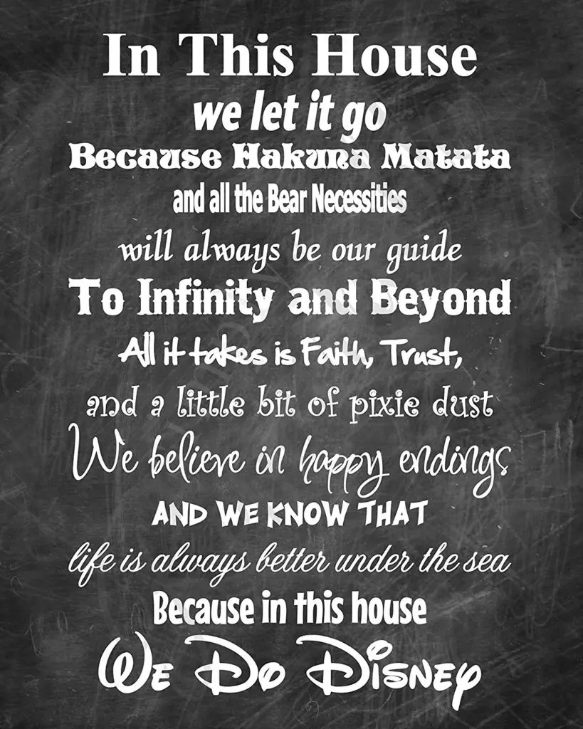 I can't get enough of this poster! We have one in our living room because it couldn't sum up our family any better! Buy here.
