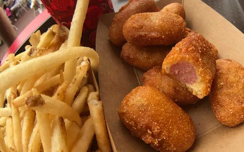 Corn dog nuggets from Casey's Corner.