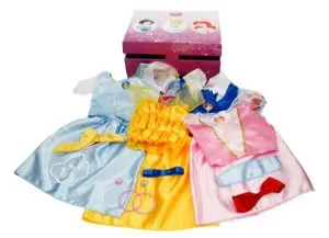 Disney princess dresses and accessories with trunk