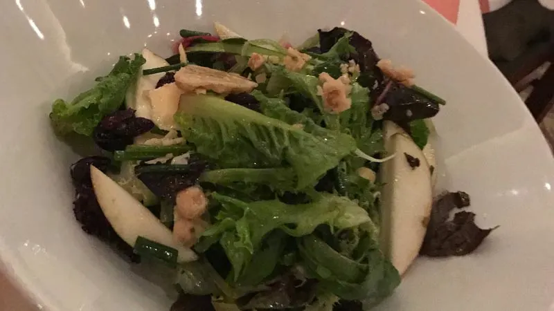 Fresh salad from California Grill