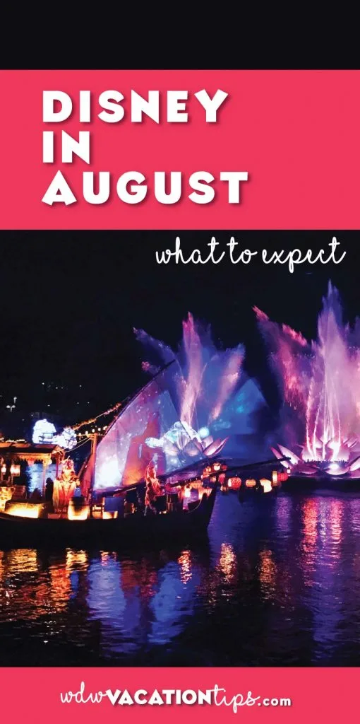 If you taking a trip to Disney World in August this is what you can expect! Plus tips on how to handle what August has in store.