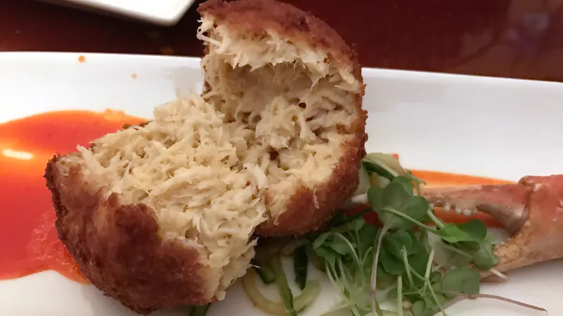 Inside the crab cake