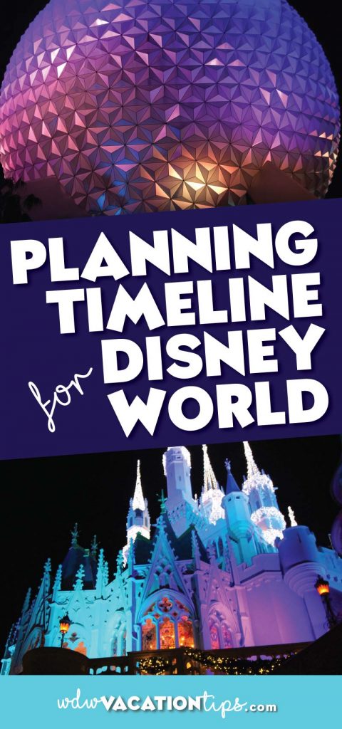 Wondering where to start when planning your Disney World vacation? Don't stress because we have the complete breakdown of the Disney World vacation planning timeline. It's a step by step what you need to accomplish up to 12 months before your vacation.