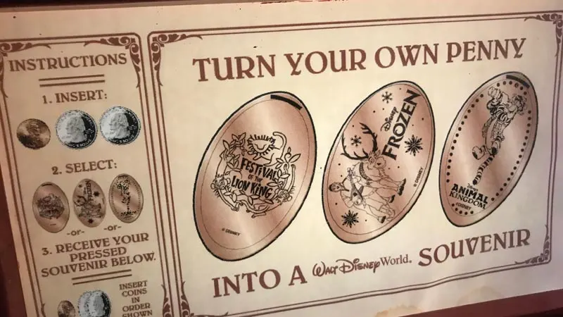 Pressed Pennies Disney World