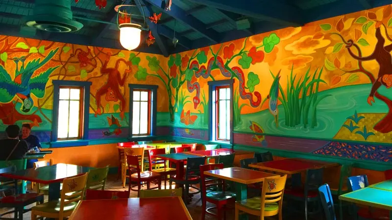 Inside Pizzafari Animal Kingdom