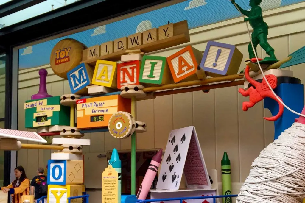 Outside Toy Story Midway Mania
