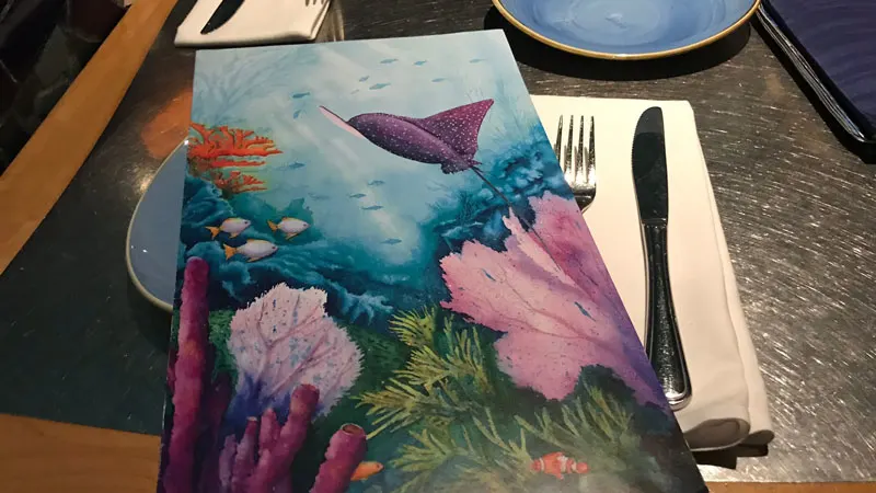 Coral Reef Menu Epcot