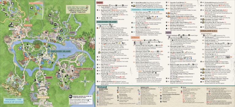 Animal Kingdom Map Disney World • WDW Vacation Tips