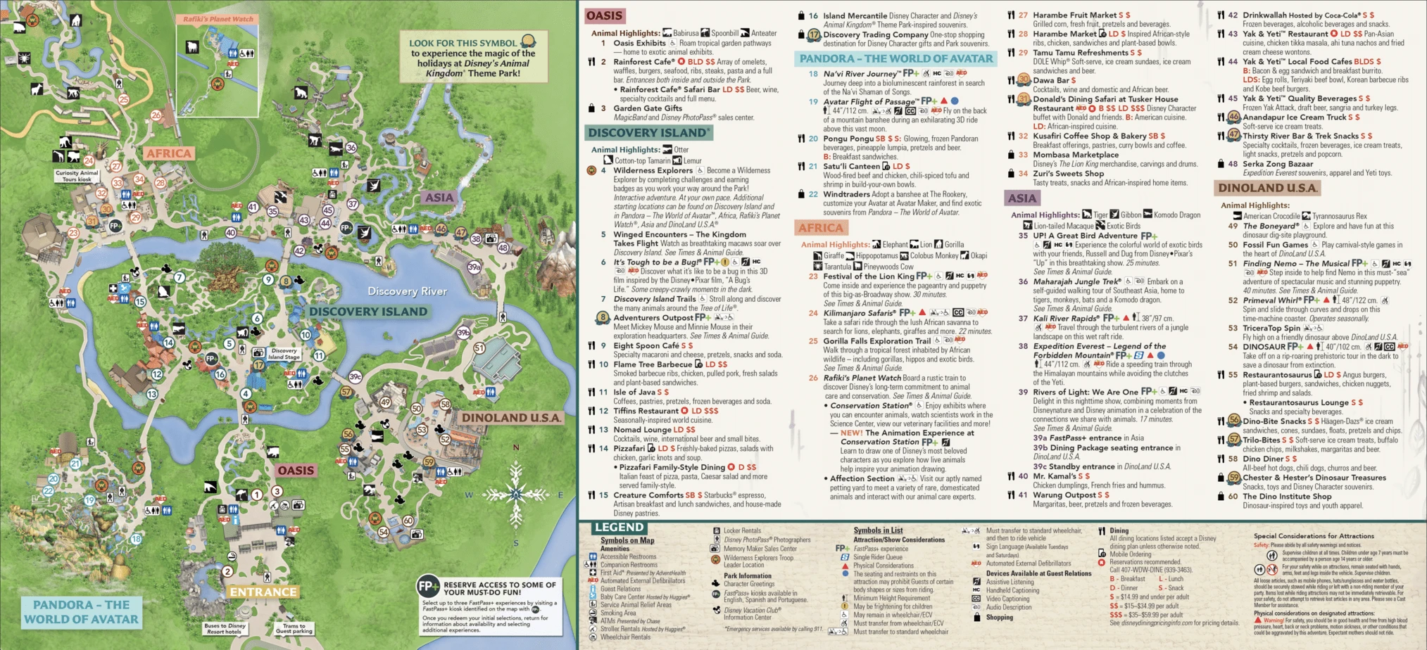 Animal Kingdom Map Disney World 6