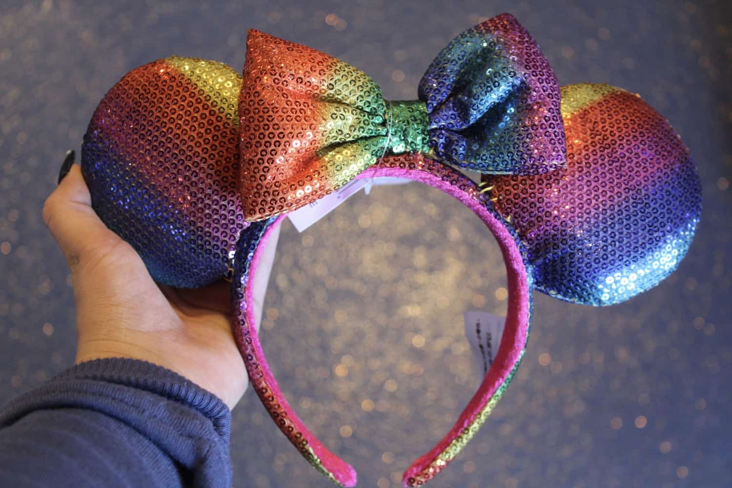 Rainbow Minnie Mouse Ears