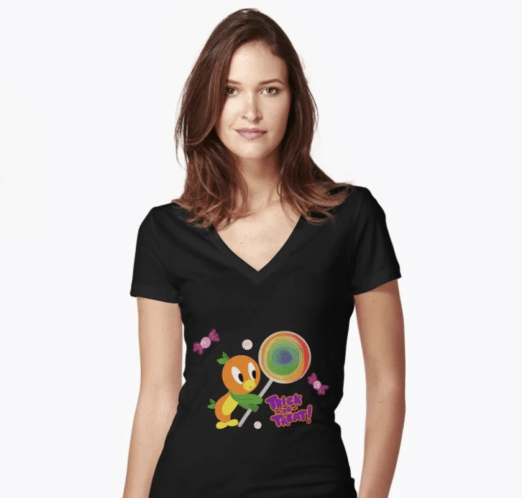 Orange Bird Halloween Trick or Treat shirt