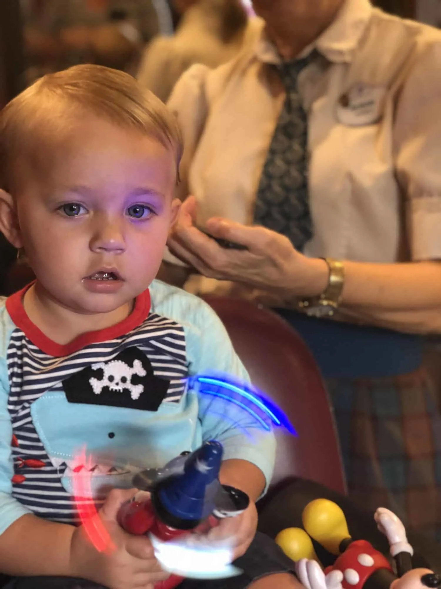 First Hair Cut at Magic Kingdom's Harmony Barber Shop 4