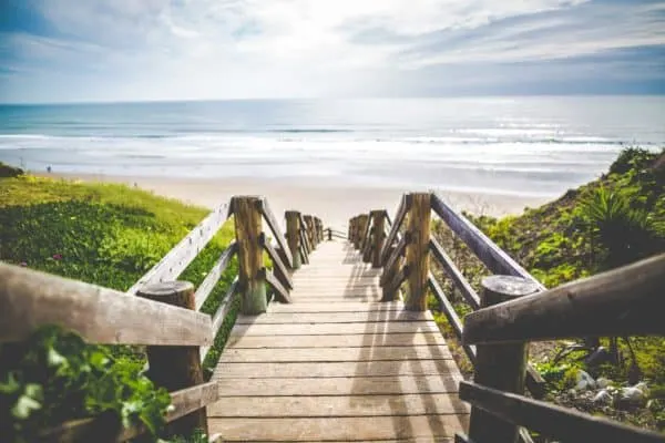 beach walkway