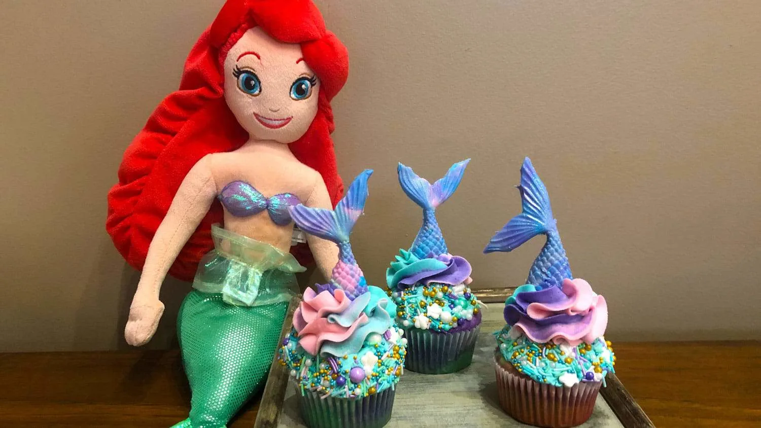 Airel Mermaid Cupcakes