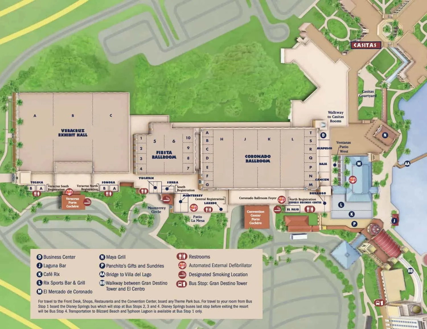 Coronado Springs Resort Map 2