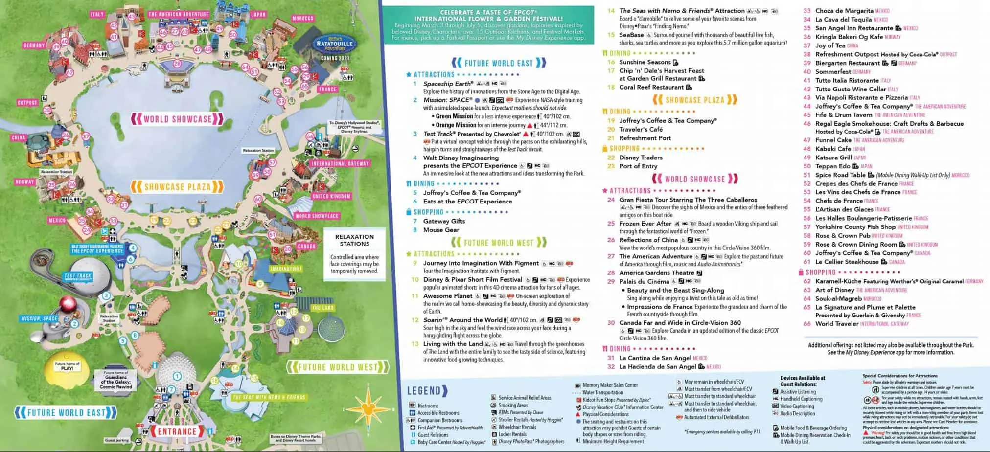 Epcot Map Disney World • WDW Vacation Tips