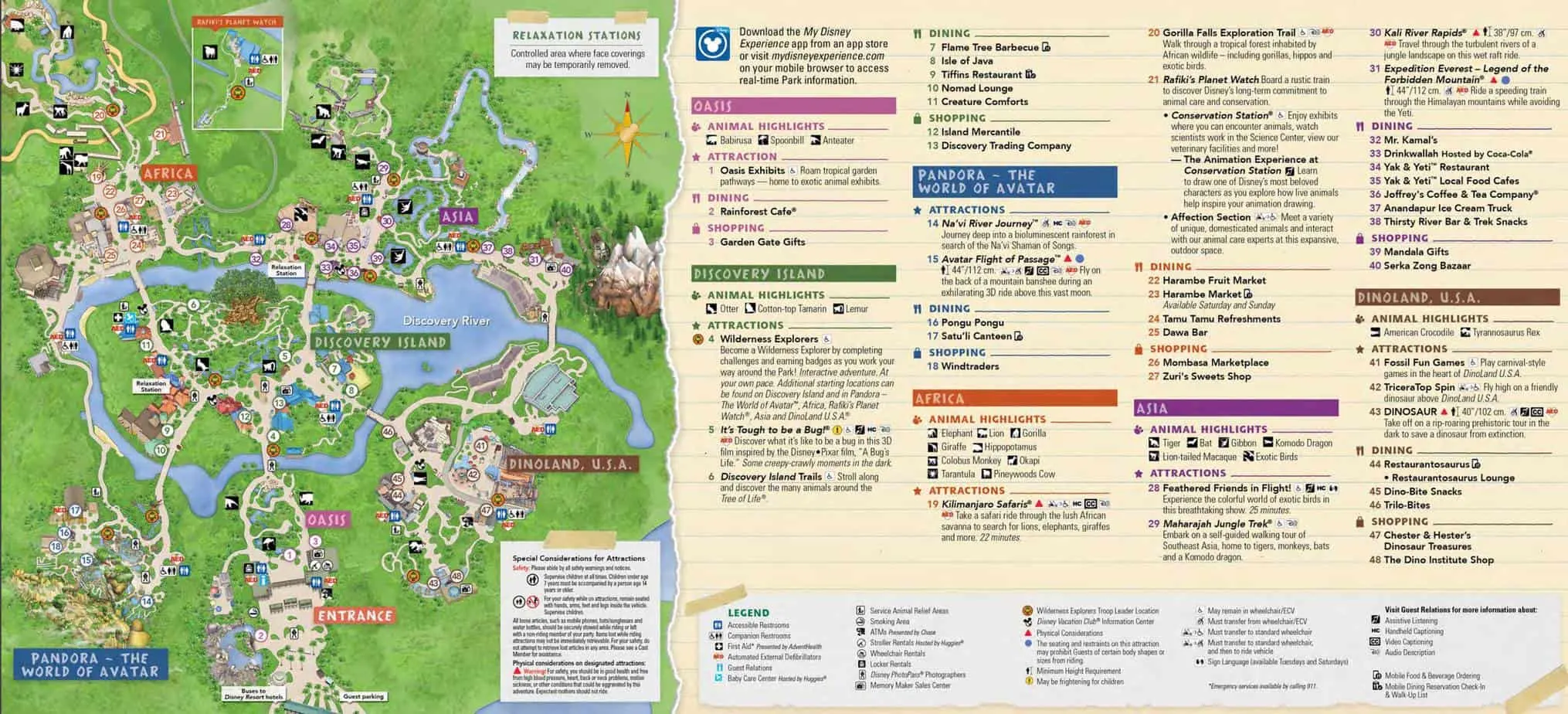 Animal Kingdom Map Disney World 5