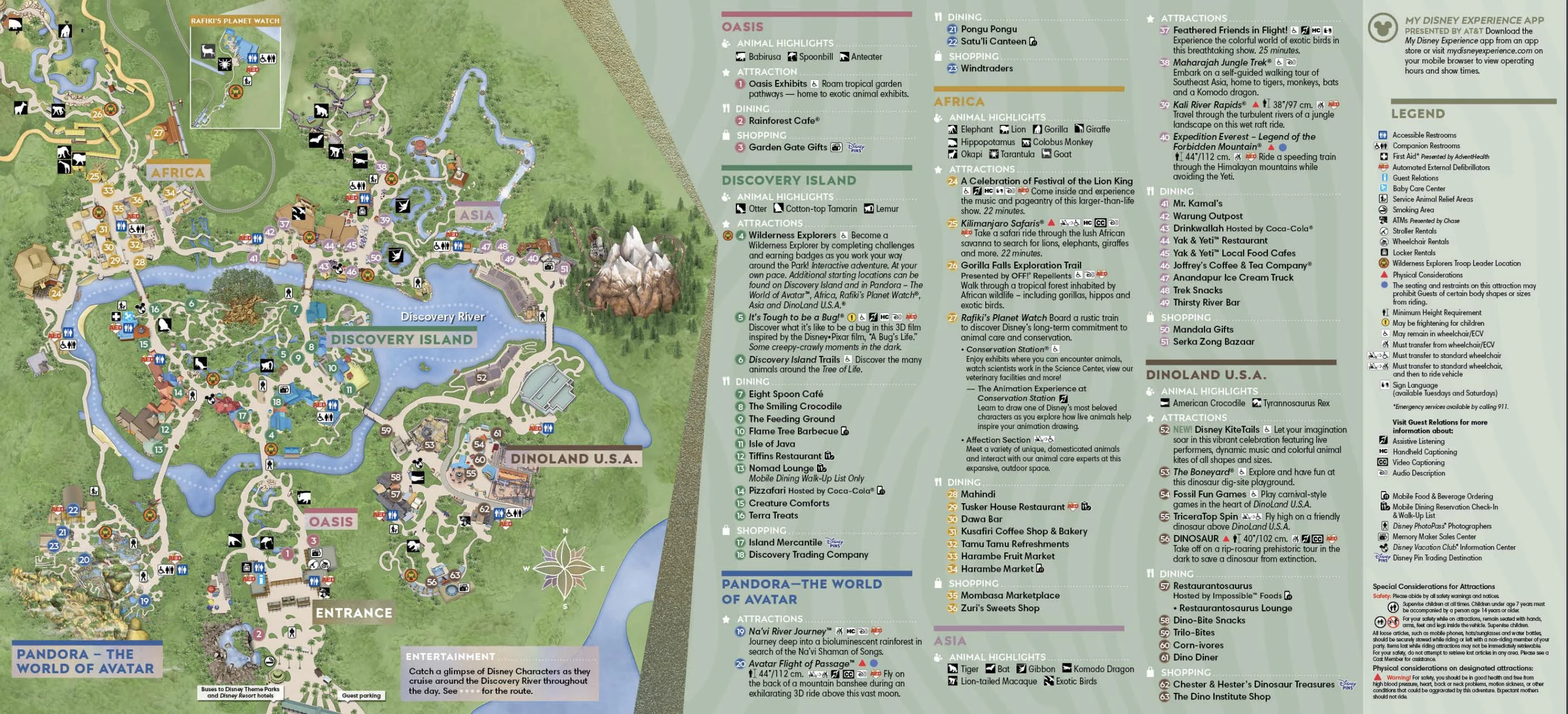 Animal Kingdom Map Disney World 4